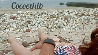 Cheating Wife Gets Pussy And Ass Touched By Stranger At Beach