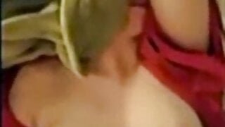 Sexy Wife In Red Nightie Takes Big Dick Blindfolded